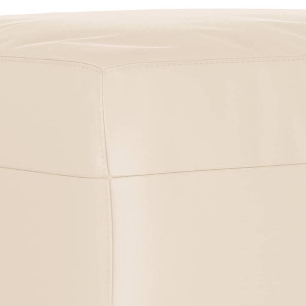 vidaXL Voetenbank 70x55x41 cm microvezelstof beige