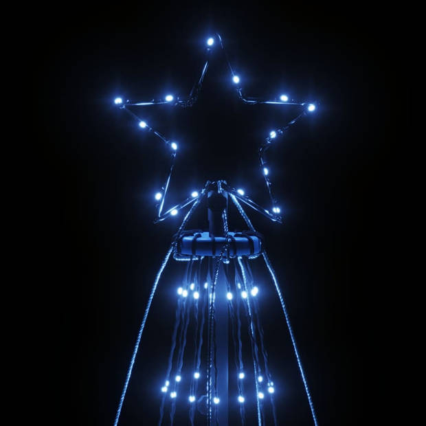 vidaXL Kerstboom met grondpin 1134 LED's blauw 800 cm