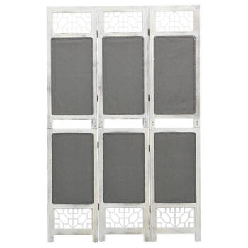 vidaXL Kamerscherm met 3 panelen 105x165 cm stof grijs