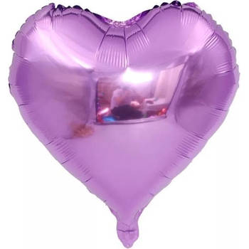 Folieballon hart Violet 18 inch 45 cm DM-products