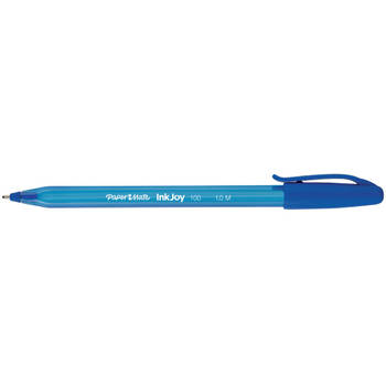 Paper Mate balpen InkJoy 100 met dop, blauw 50 stuks