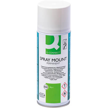 Q-CONNECT Quick Mount spray, permanent, spuitbus van 400 ml