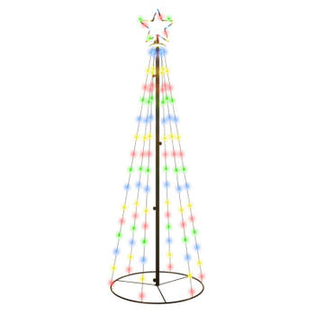 vidaXL Kegelkerstboom 108 LED's 70x180 cm meerkleurig