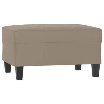 vidaXL Voetenbank 70x55x41 cm microvezelstof taupe