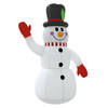 vidaXL Sneeuwpop opblaasbaar met LED's 300 cm