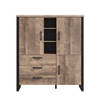 Emile dressoir 3 deuren, 3 laden, 3 planken, eik decor.