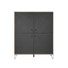 Montez dressoir 4 deuren, grafiet.