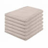 Pure4u Luxe Hotel Handdoek - Taupe - 6 stuks - 50x100cm - 550 g/m2