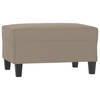 vidaXL Voetenbank 70x55x41 cm microvezelstof taupe