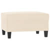 vidaXL Voetenbank 70x55x41 cm microvezelstof beige