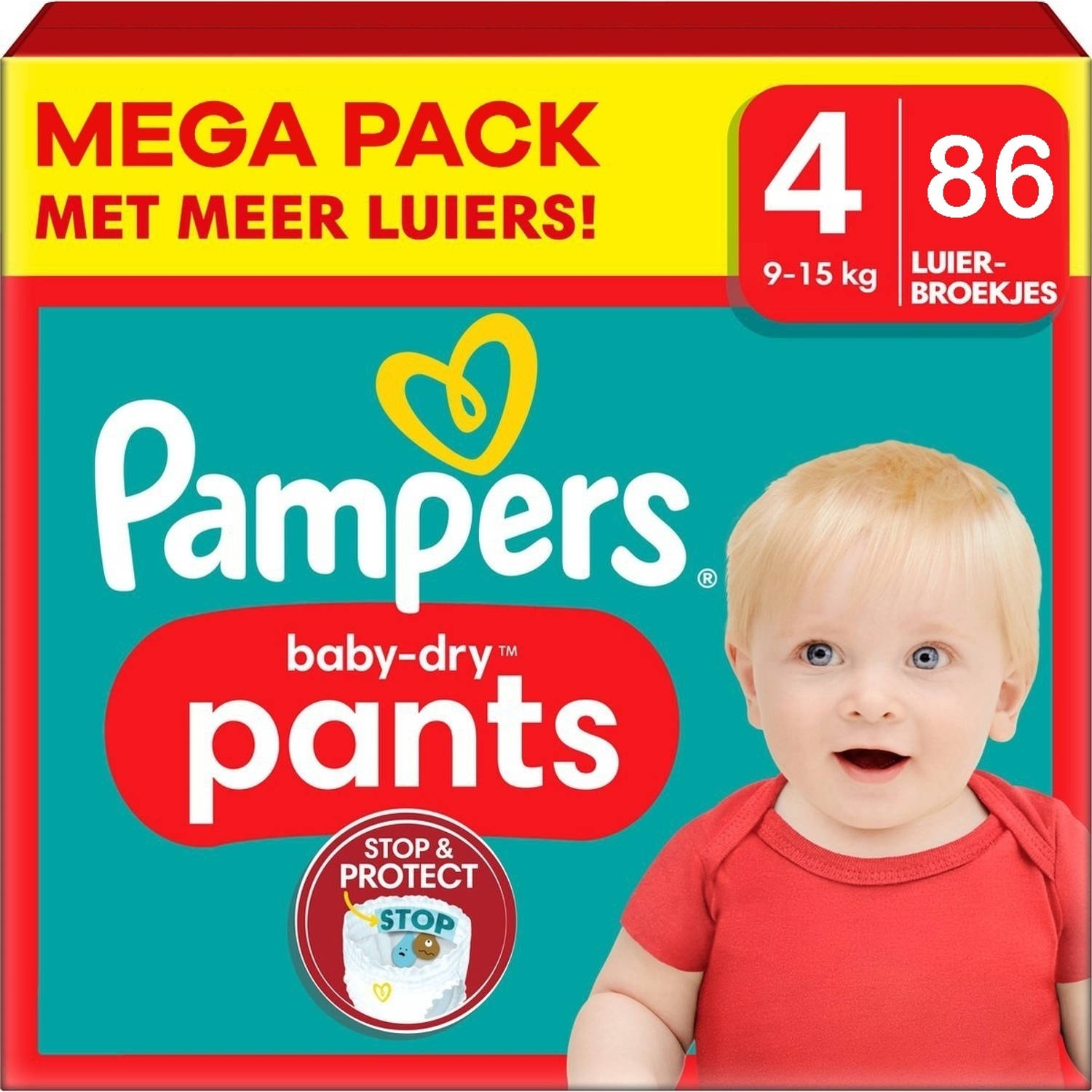 Pampers Baby Dry Pants Maat 4 Mega Pack 86 Luierbroekjes