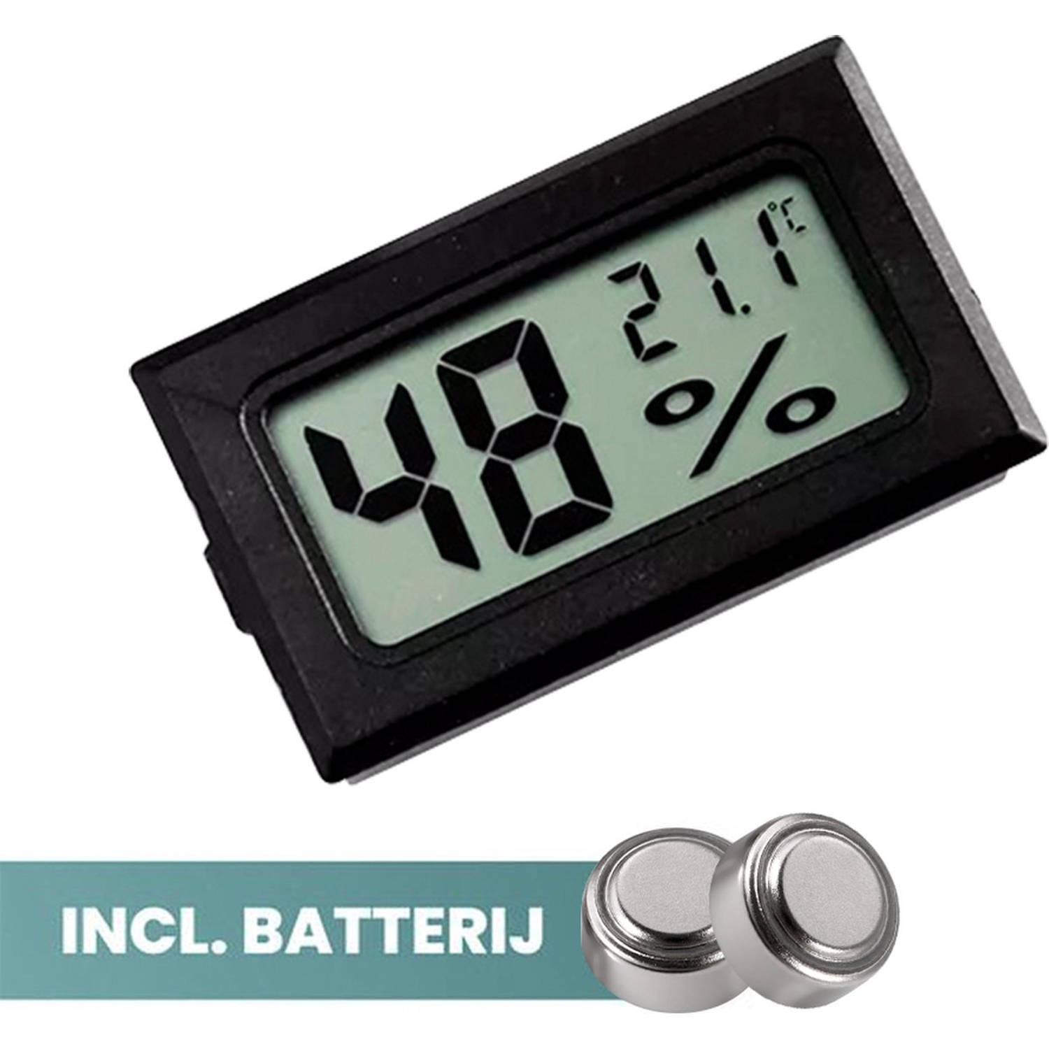 Langwerpig Aantrekkingskracht Sociaal Ease Electronicz Hygrometer - Weerstation - Luchtvochtigheidsmeter -  Thermometer Voor Binnen - Incl. Batterijen | Blokker
