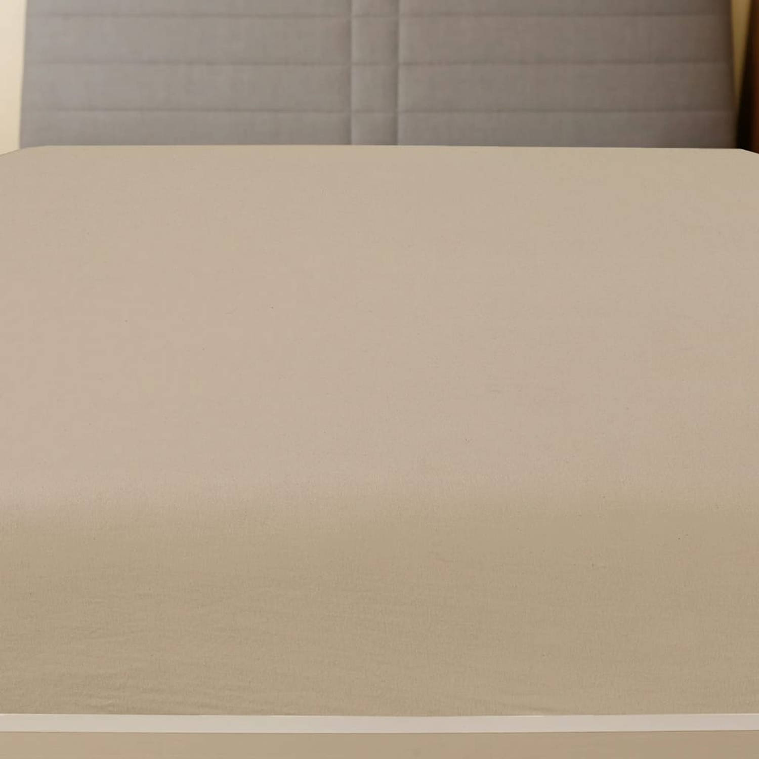 The Living Store Hoeslaken Jersey - 180x200 cm - Taupe