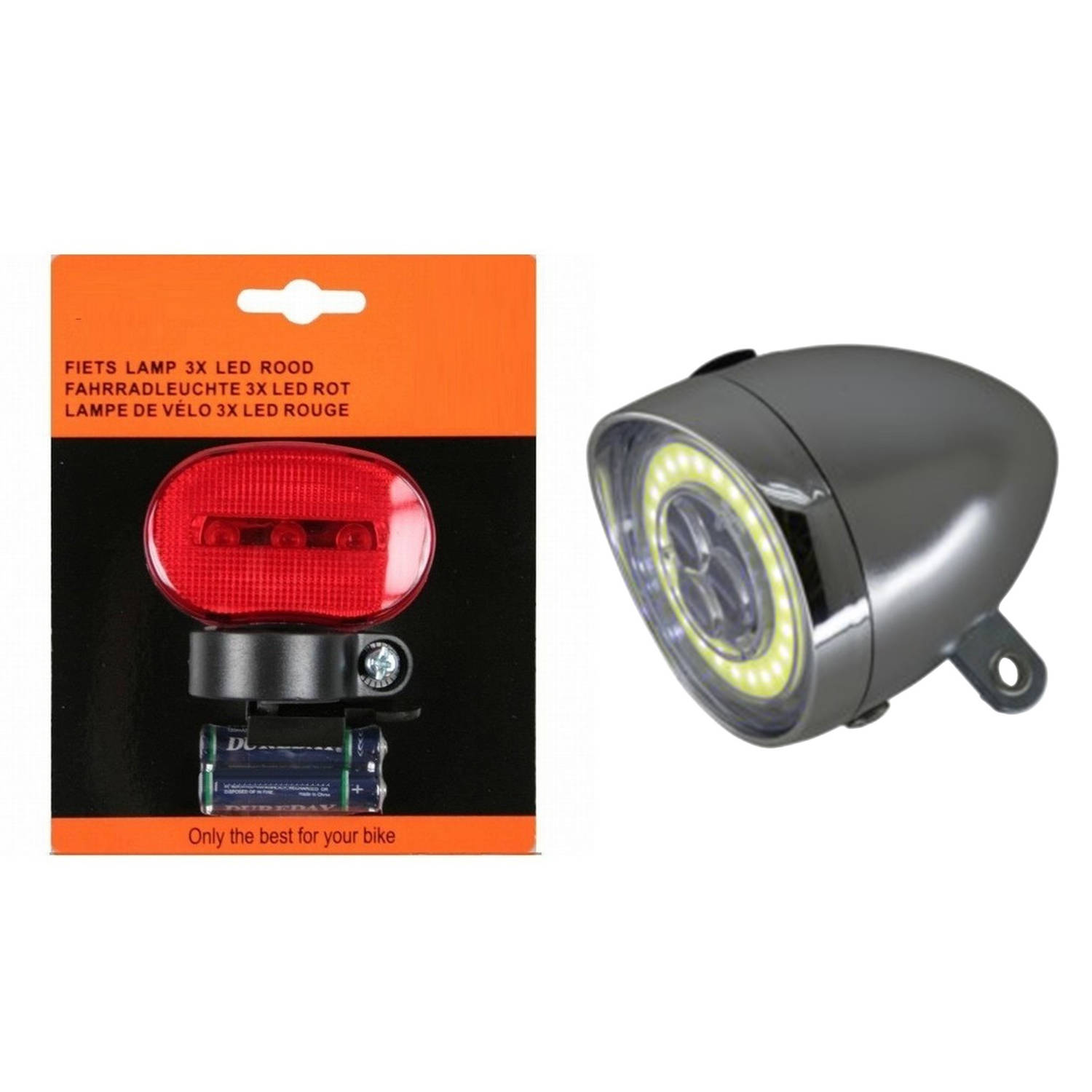 touw Tenslotte Overvloed Benson Fietsverlichting set - voor/achterlicht fiets - LED -  Fietsverlichting | Blokker