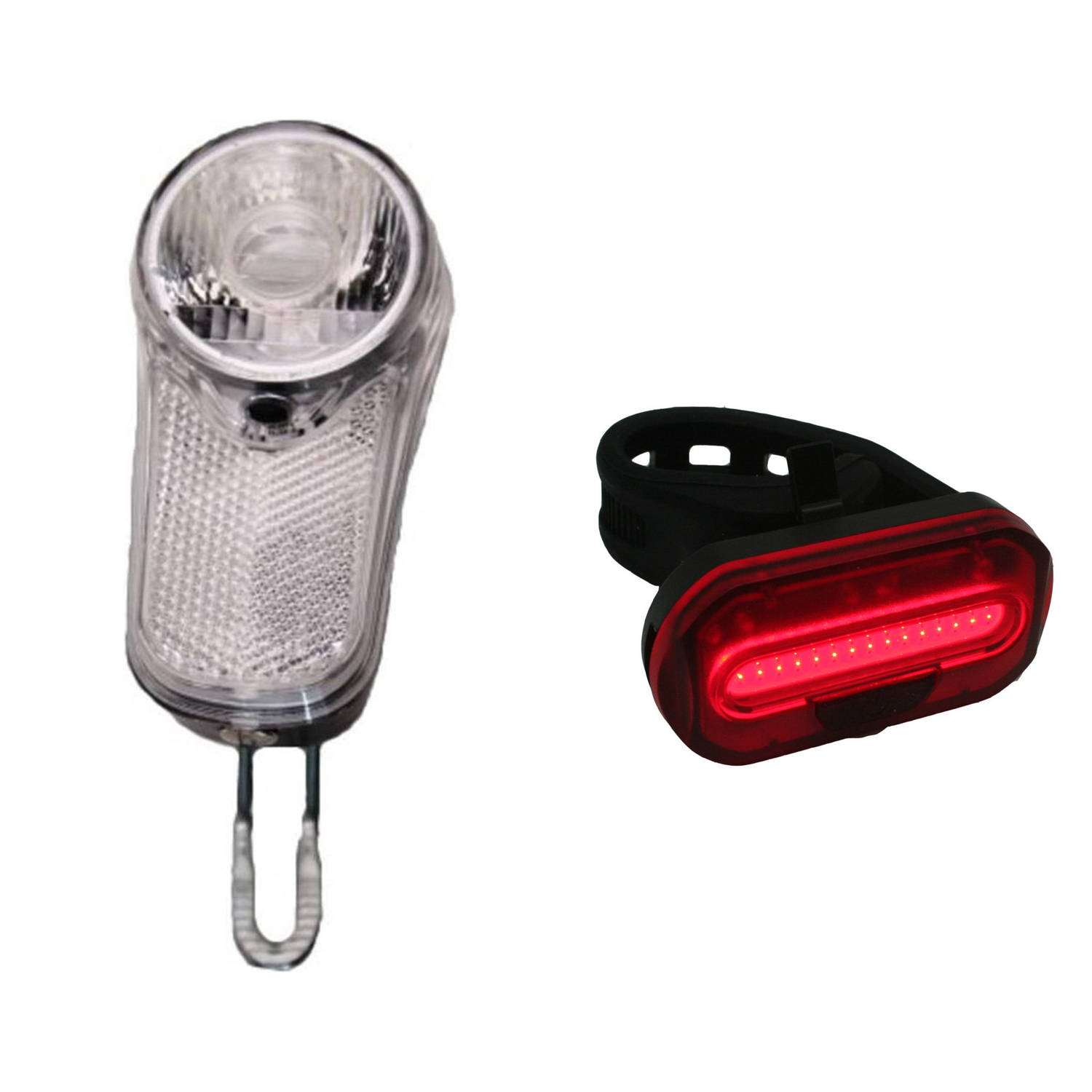 Conform Aap vrijheid Benson Fietsverlichting set - voor/achterlicht fiets - LED -  Fietsverlichting | Blokker