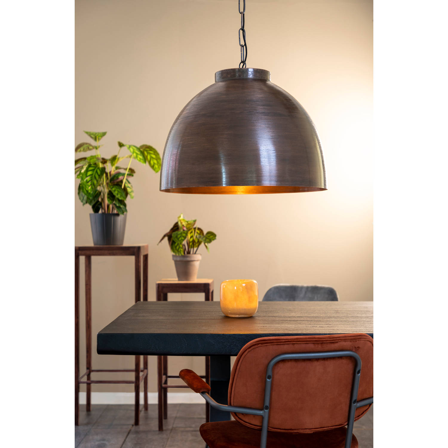 Plaats Vakman Reusachtig Light & Living - Hanglamp Kylie - 60x60x42 - Brons | Blokker