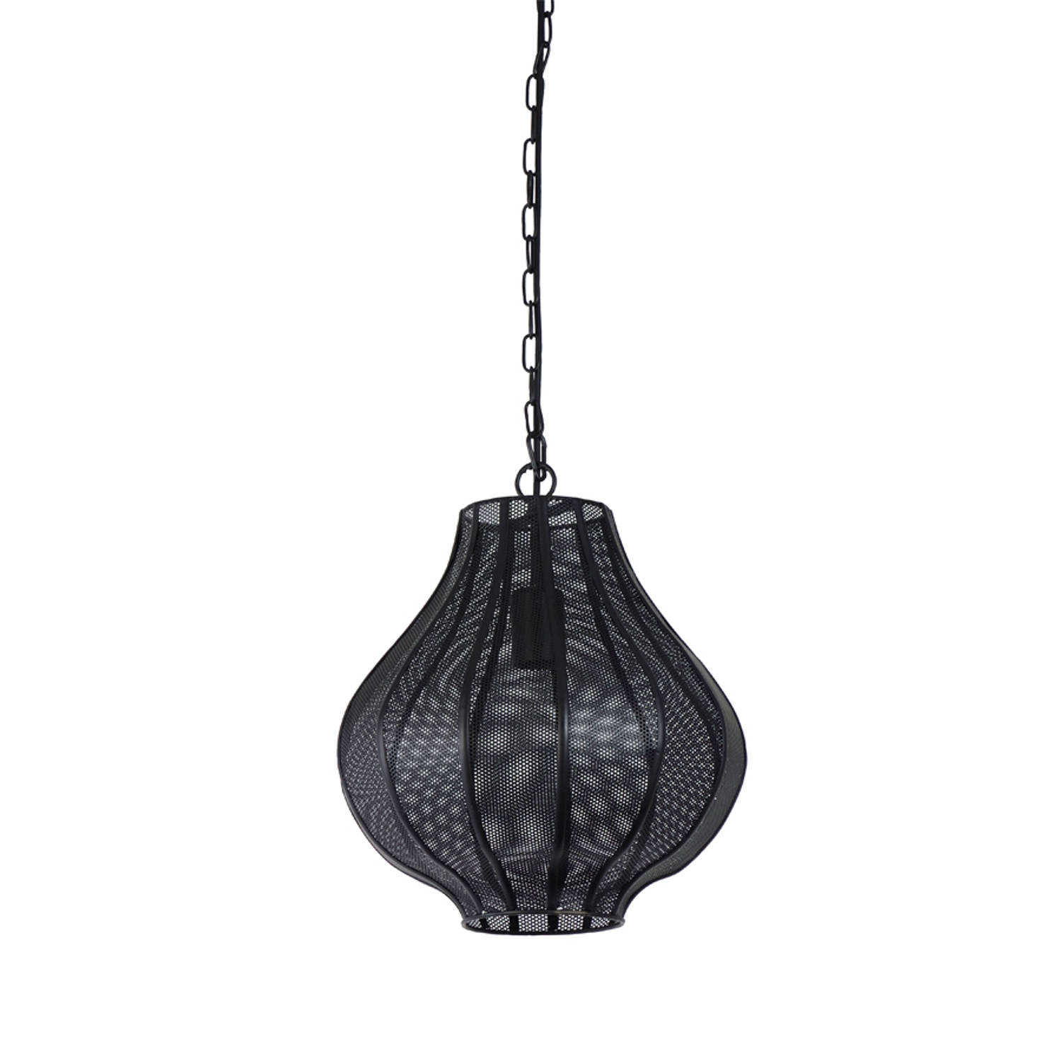 Light & Living Hanglamp Micha 30.5x30.5x36.5 Zwart