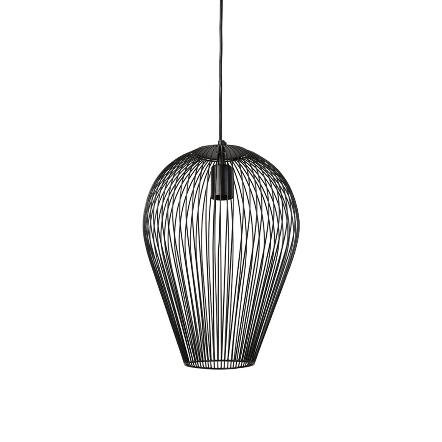 Light&Living Hanglamp Abby S Zwart 40 x Ø31