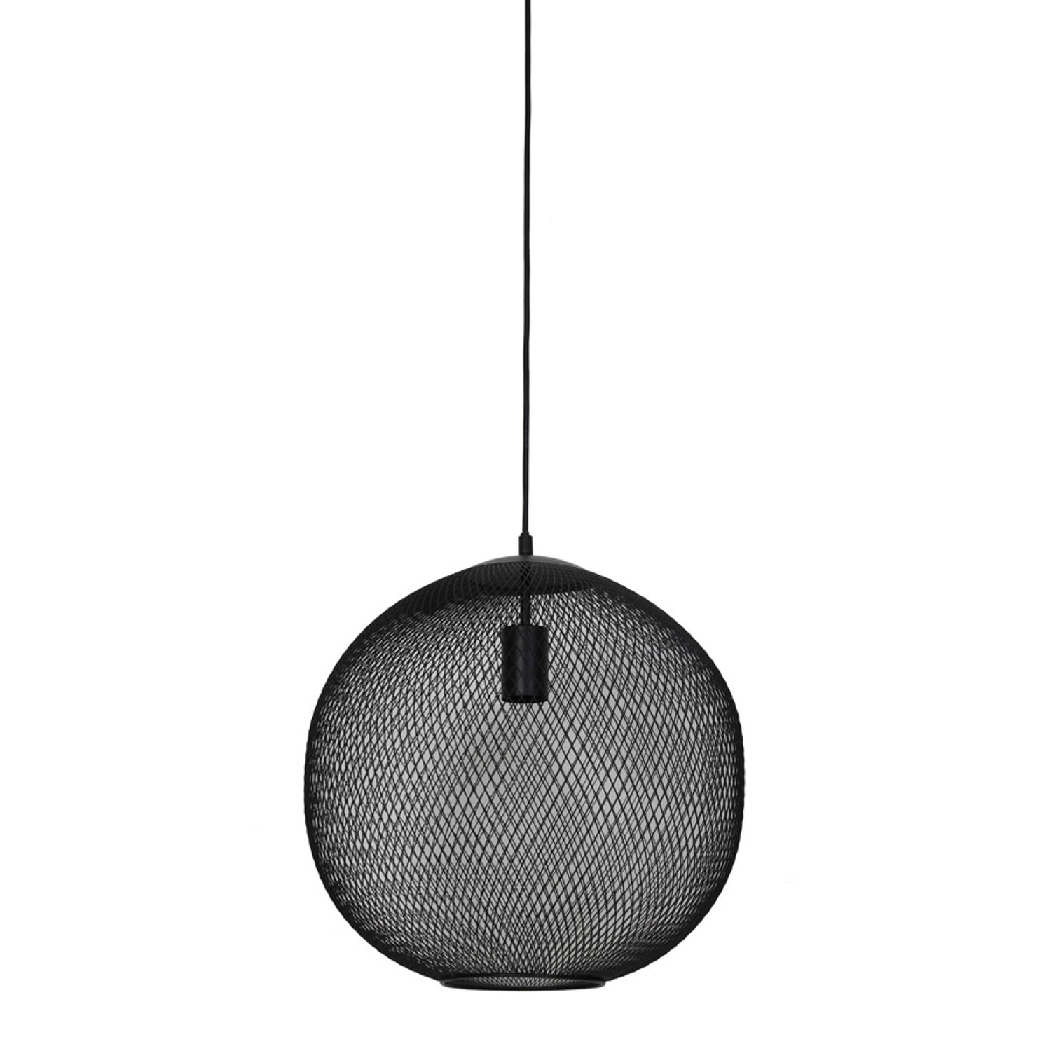 Light&Living Hanglamp Reilley mat zwart M 39 x Ø40
