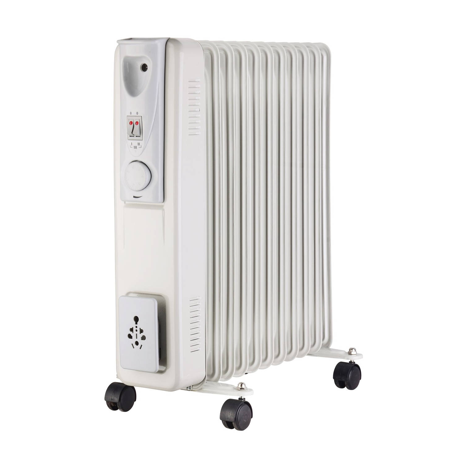 MaxxHome Elektrische Olieverwarming - Thermostaat - 4 Wielen - Oververhittingsbeveiliging - 11 Lamellen