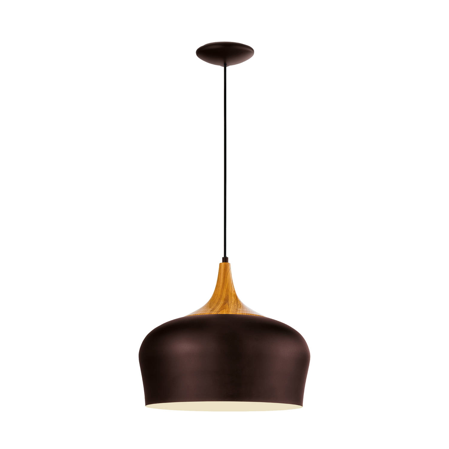 Obregon mooi gevormde hanglamp in bruin