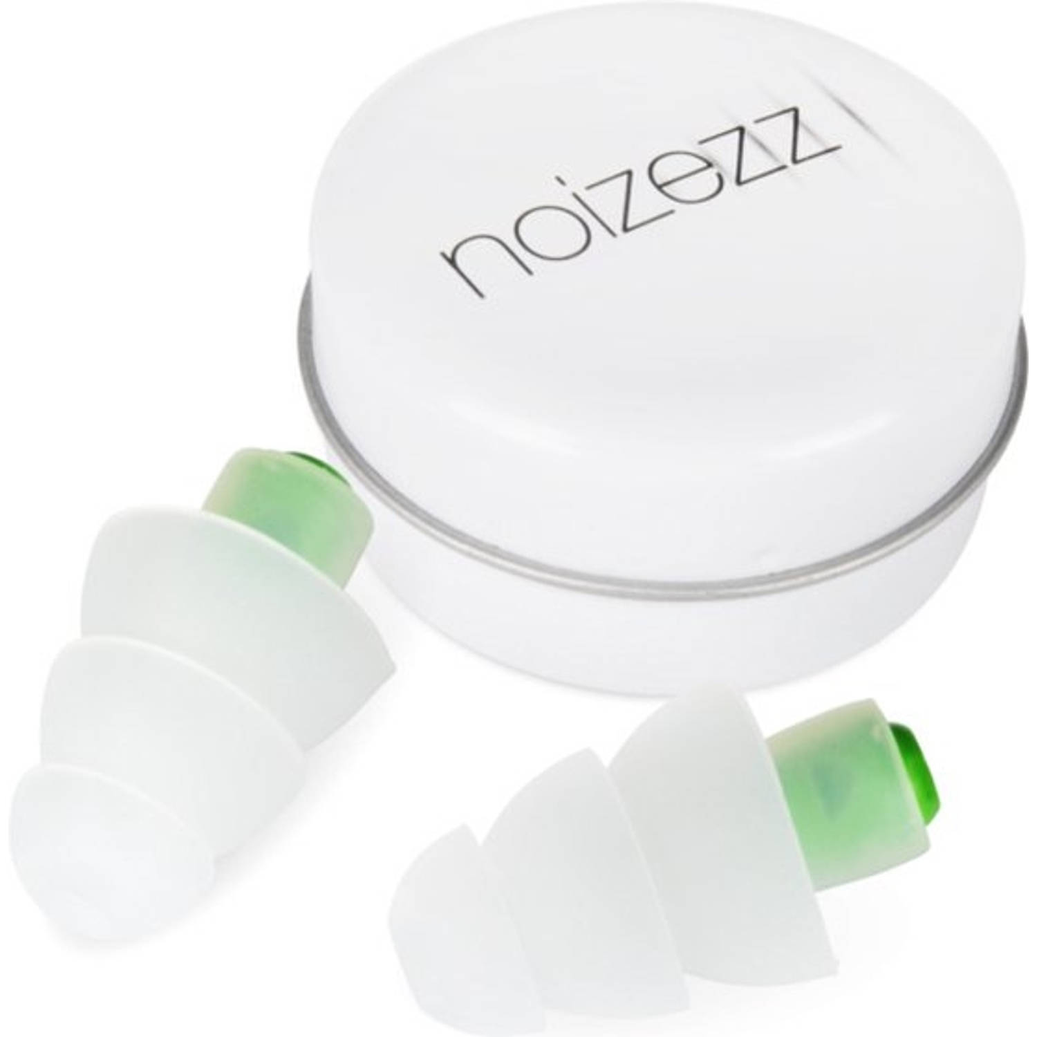 Noizezz - Green Medium - One size fits all gehoorbescherming met demping tot 24 dB - Groen - paar