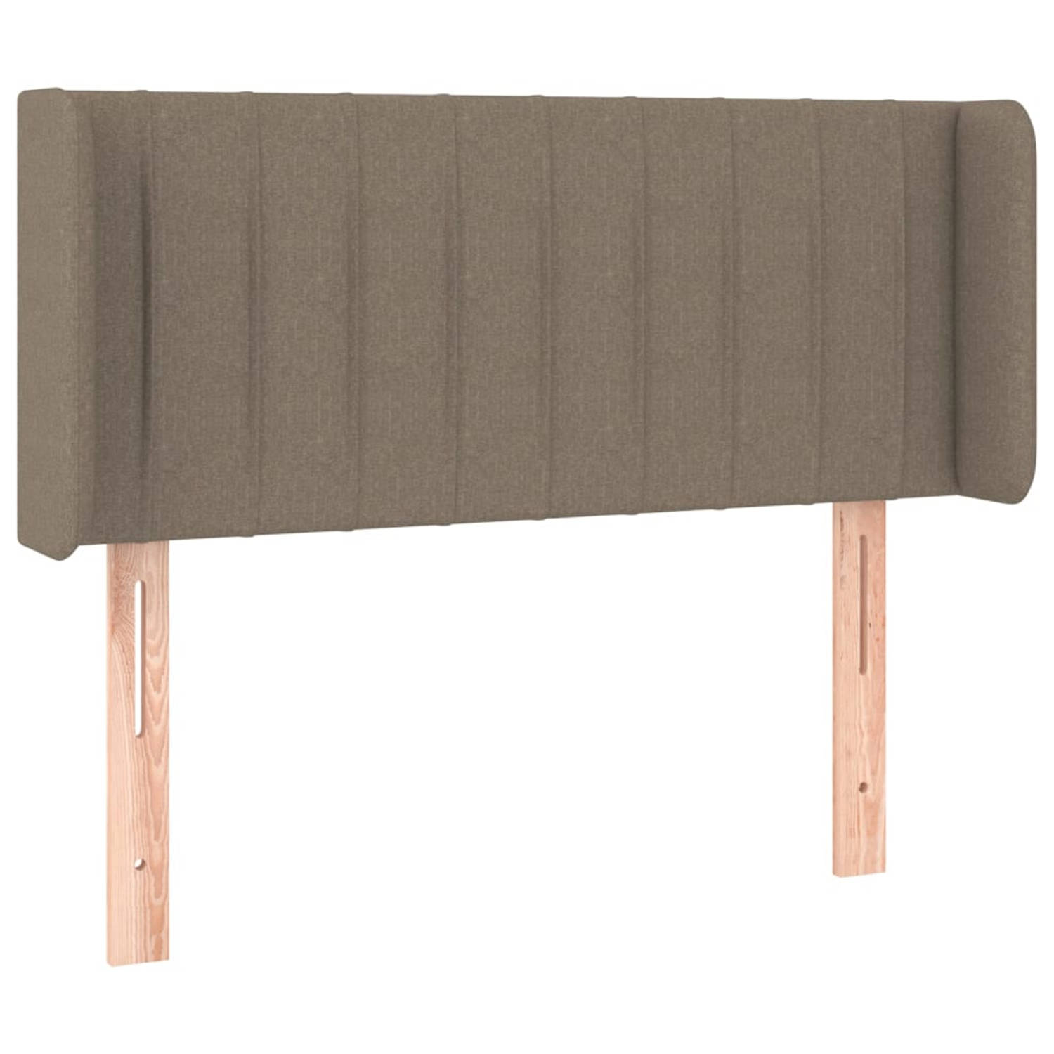 The Living Store Hoofdbord Bedombouw - 93 x 16 x 78/88 cm - Taupe