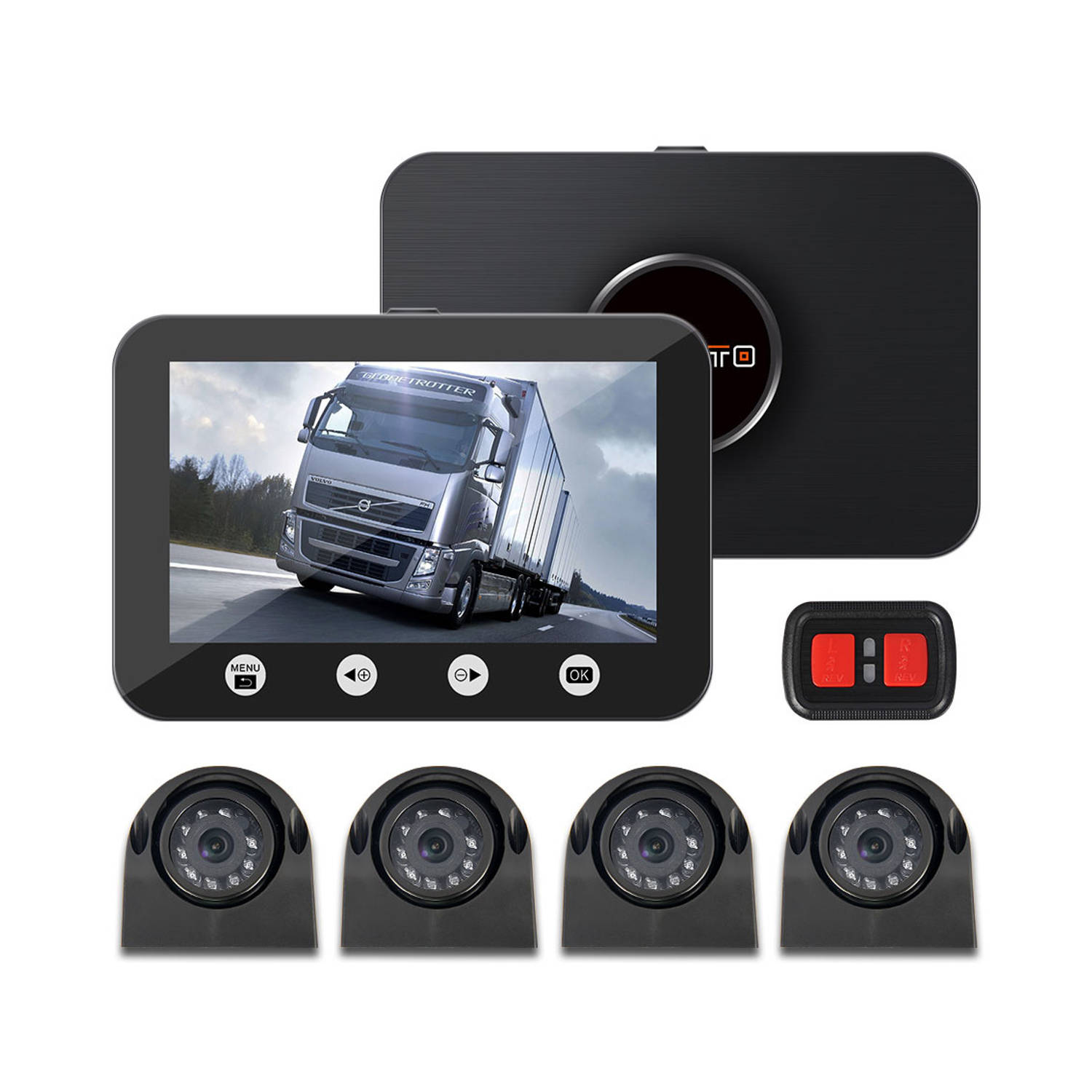 Motocam 4CH VGA vrachtwagen dashcam | Blokker