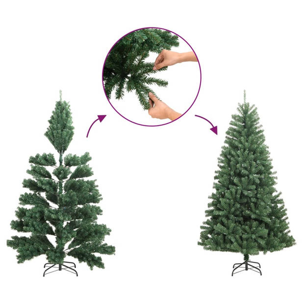 vidaXL Kerstboom smal 180 cm zwart