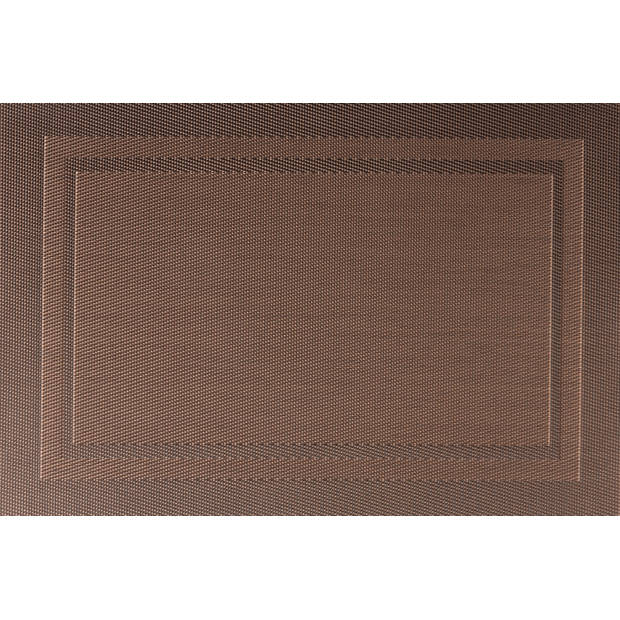 Jay Hill Placemats - Metal Brown - 45 x 31 cm - 6 Stuks