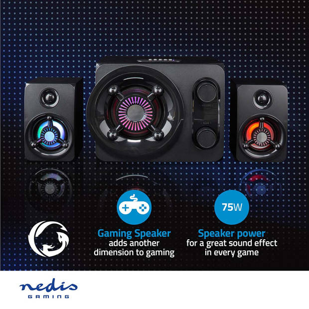 Nedis Gaming Speaker - GSPR41021BK
