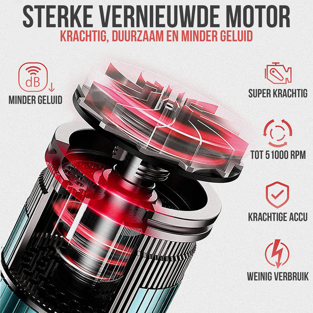 Strex Air Duster Draadloos - Oplaadbaar 6000mAh - 51.000 RPM - Perslucht - Compressed Air