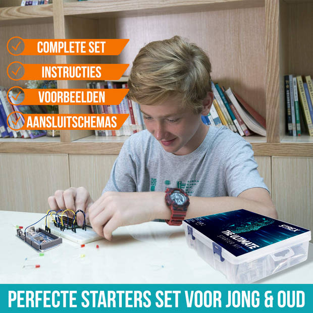 Strex Starter Kit geschikt voor Arduino Extra Groot - ATmega2560 - 278 Delig - In Opbergdoos