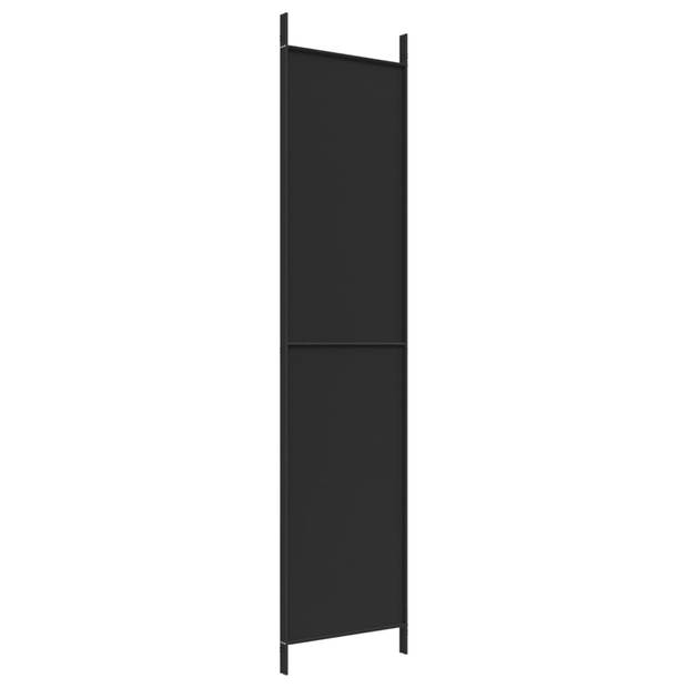 The Living Store Kamerscherm 3 Panelen - 150 x 220 cm - Zwart - Ademend en Duurzaam