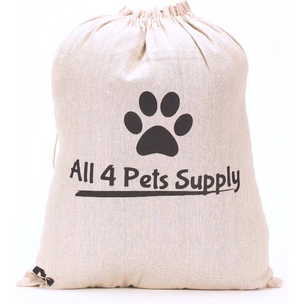 All 4 Pets Supply® Hondenmand donut - Maat L - Geschikt voor honden tot 60 cm - Hondenkussen - Zwart