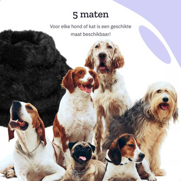 All 4 Pets Supply Hondenmand Donut - Kattenmand - Maat XS - Geschikt voor Honden/Katten tot 30 cm - Hondenmanden