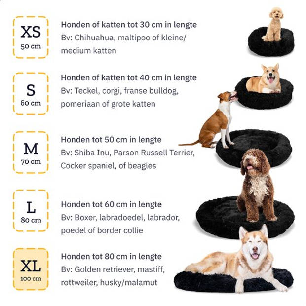 All 4 Pets Supply Hondenmand Donut - Maat XL - Honden Mand Geschikt Voor Honden tot 80 cm - Hondenmanden