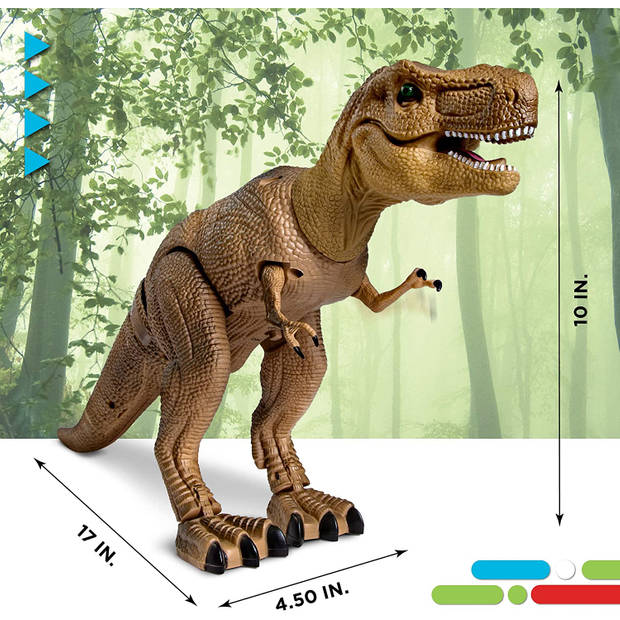 Discovery Kids RC T-Rex Dinosaurus – bewegende en lopende dinosaurus –