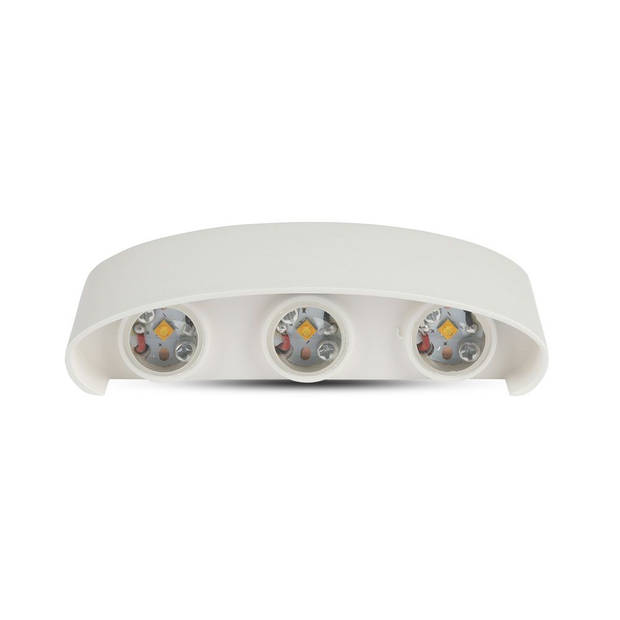 V-TAC VT-846-W-N Half ovale LED wandlamp - Bridgelux - IP65 - Wit - 5W - 630 Lumen - 3000K