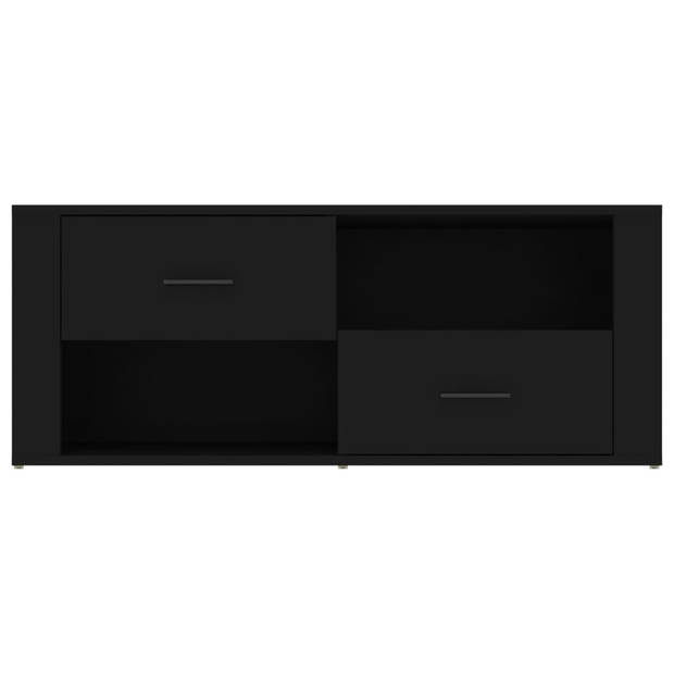 vidaXL Tv-meubel 100x35x40 cm bewerkt hout zwart