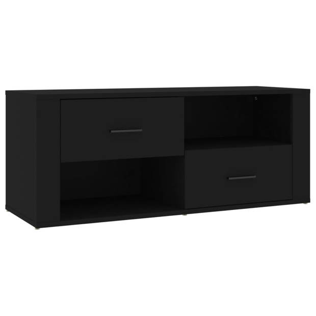 vidaXL Tv-meubel 100x35x40 cm bewerkt hout zwart