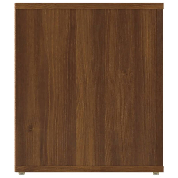 vidaXL Tv-meubel 100x35x40 cm bewerkt hout bruin eikenkleur