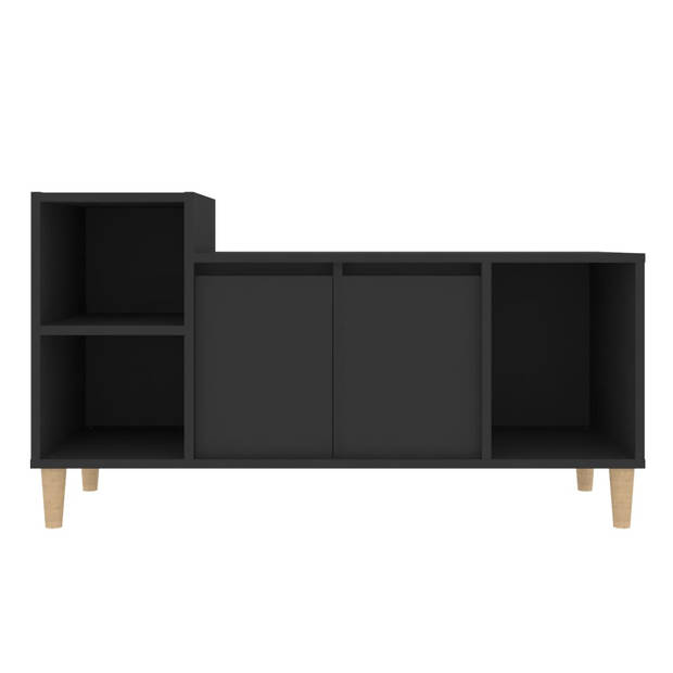 vidaXL Tv-meubel 100x35x55 cm bewerkt hout zwart