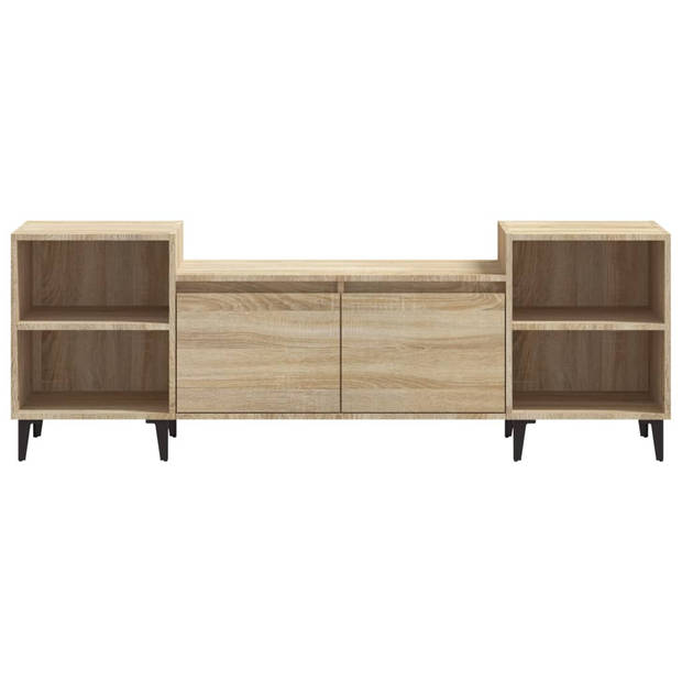 vidaXL Tv-meubel 160x35x55 cm bewerkt hout sonoma eikenkleurig