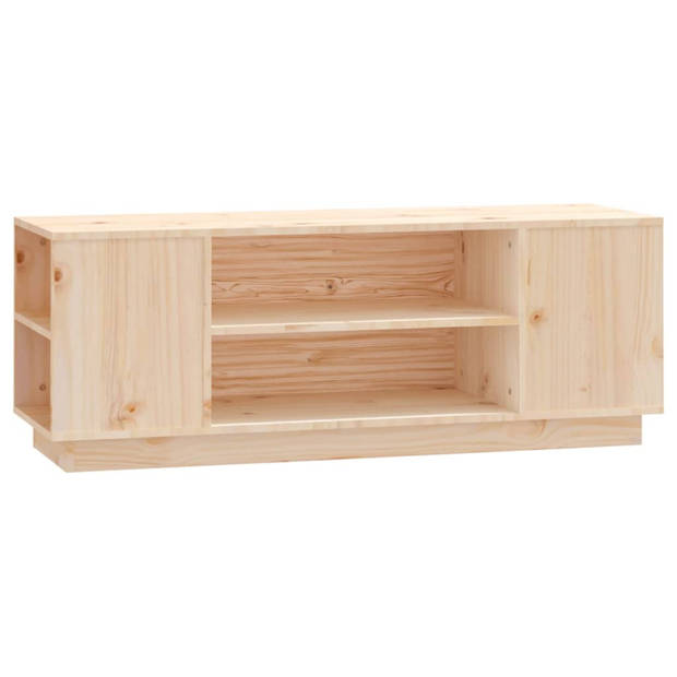 vidaXL Tv-meubel 110x35x40,5 cm massief grenenhout