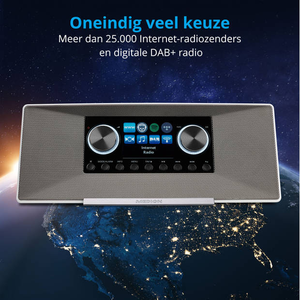 Medion P85289 - DAB+ Internet Radio - FM - Spotify Connect - Wit