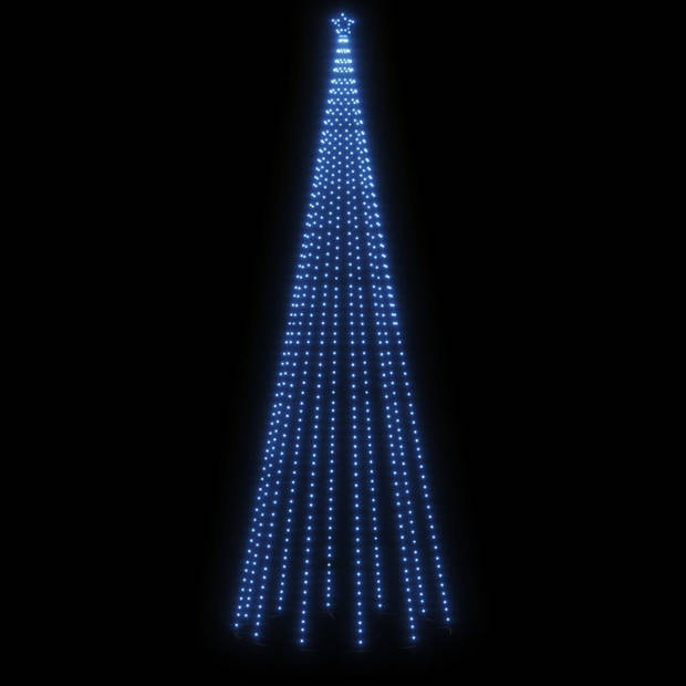 vidaXL Kerstboom met grondpin 732 LED's blauw 500 cm