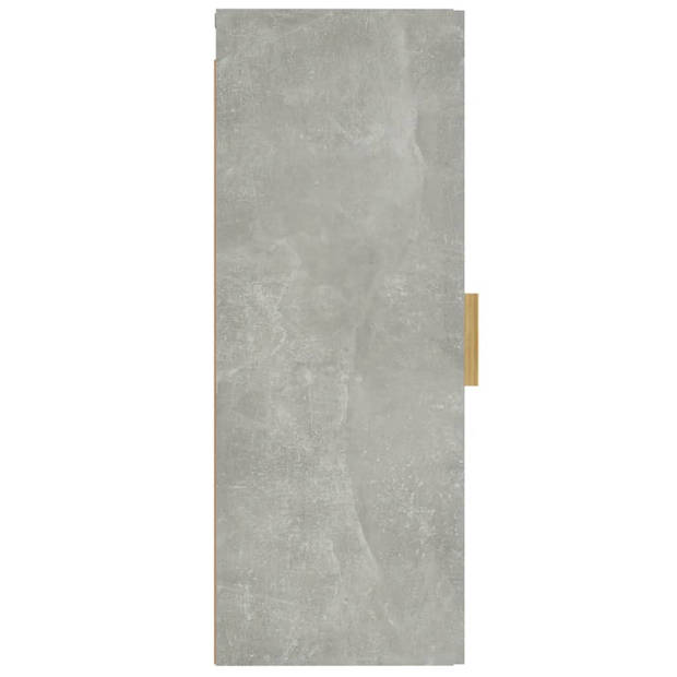 vidaXL Wandkast 34,5x34x90 cm bewerkt hout betongrijs