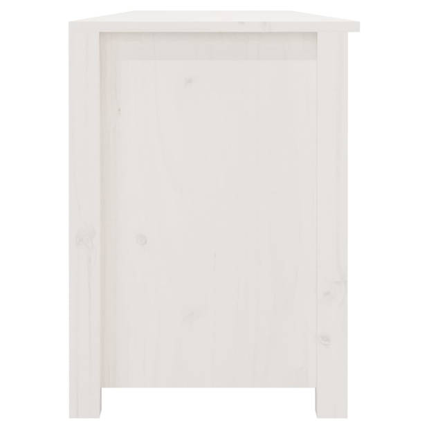 The Living Store Schoenenbank Classic Pine - Gangopslag - 160 x 36.5 x 50 cm - Wit