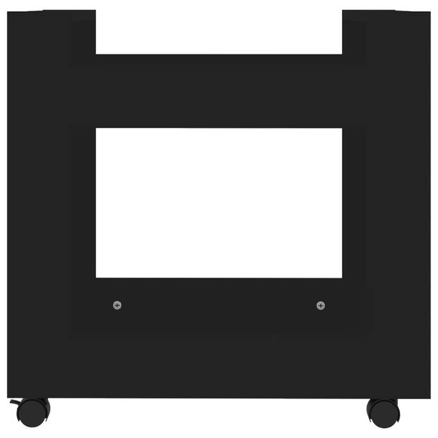 vidaXL Bureaukastje 60x45x60 cm bewerkt hout zwart
